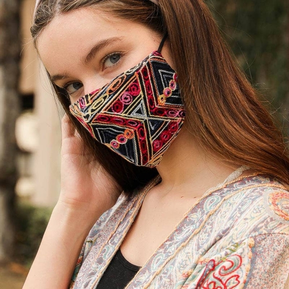 Accessories - 🔥 Floral Swirl Boho Women's Facemask filte